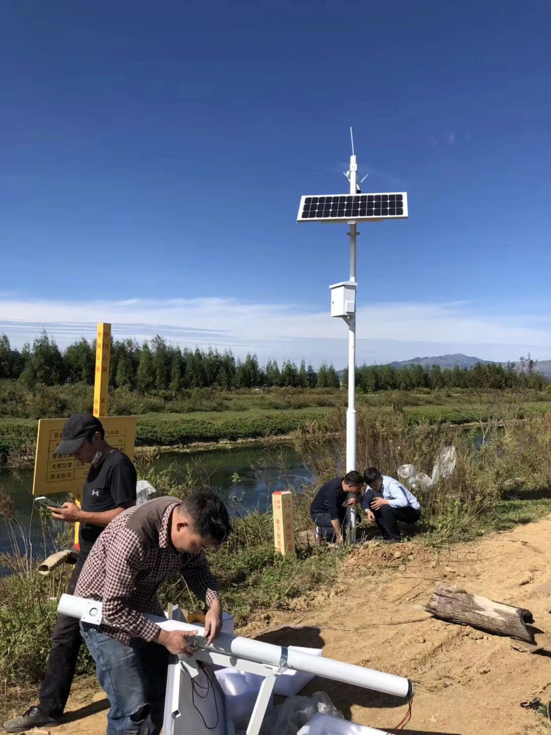 太阳能无线监控摄像头云南中石化燃气工程案例