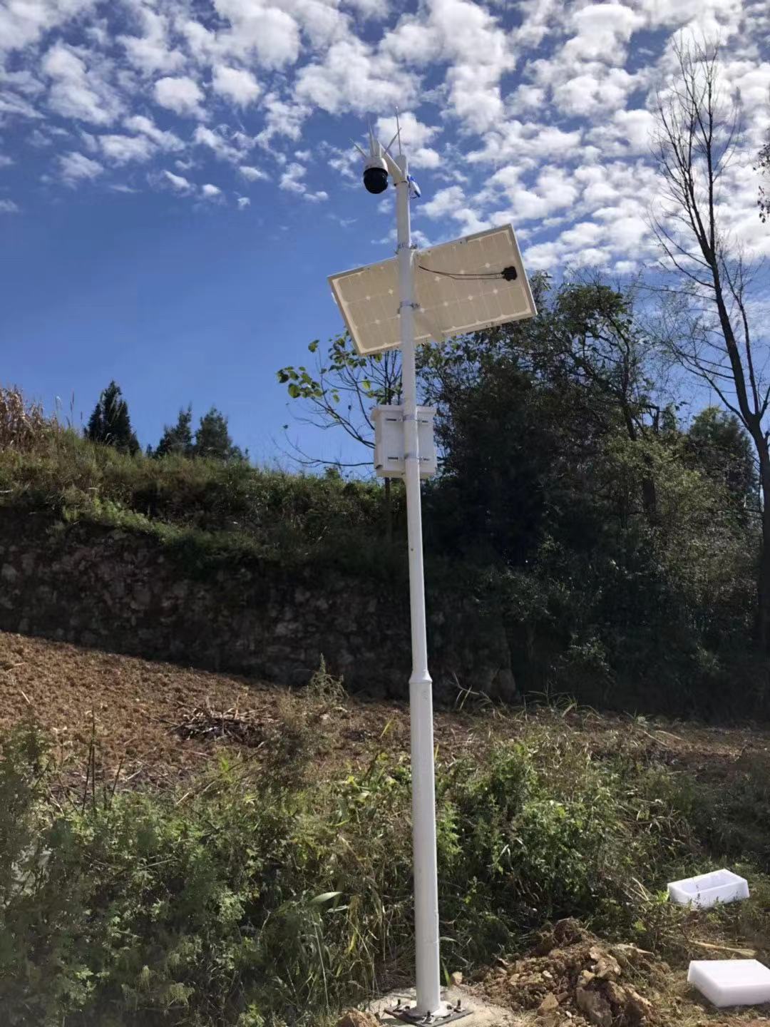 太阳能无线监控摄像头云南中石化燃气工程案例