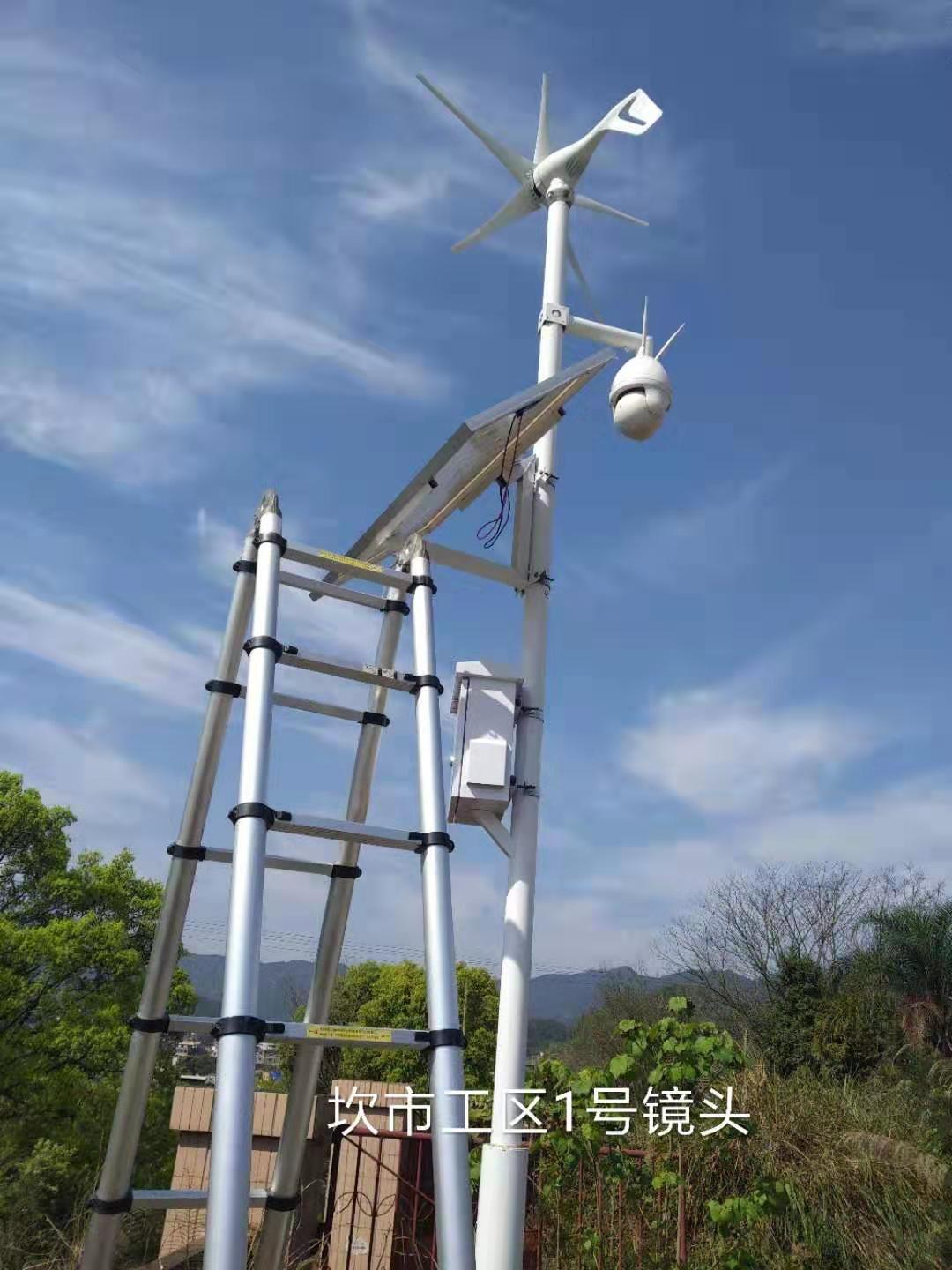 福建风光互补太阳能监控摄像头施工案例