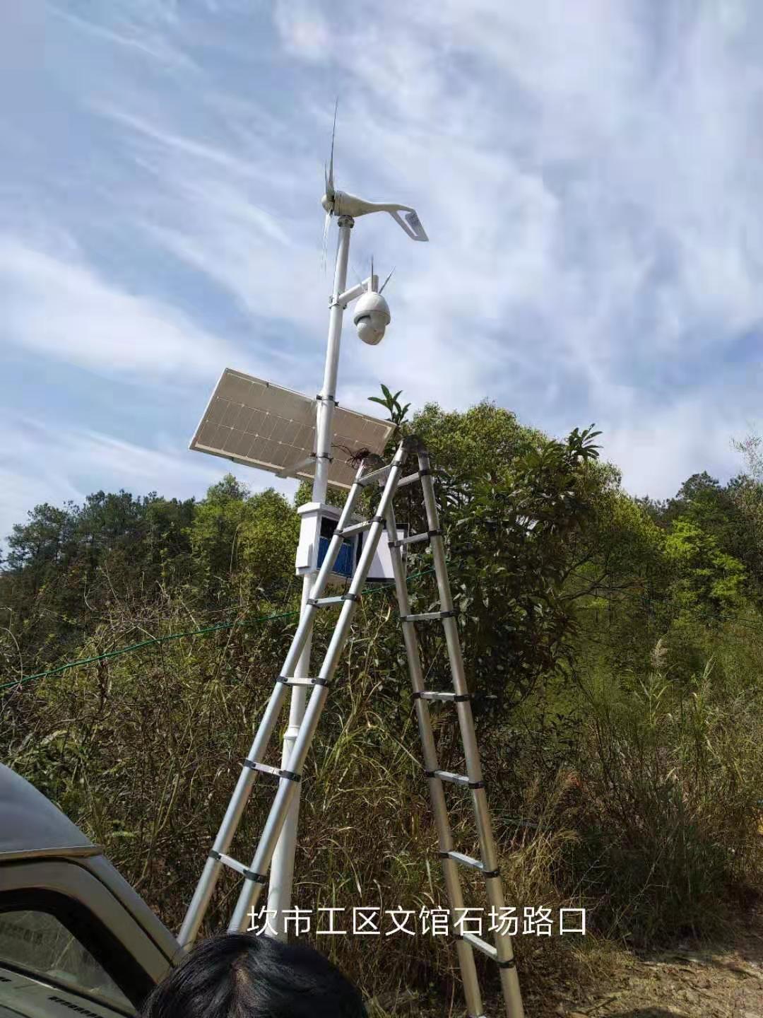 福建风光互补太阳能监控摄像头施工案例