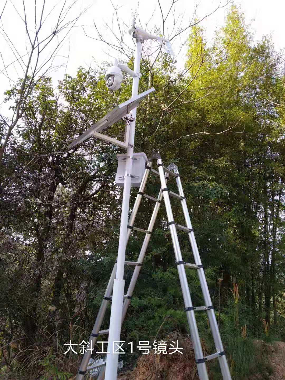 福建风光互补太阳能监控摄像头施工案例