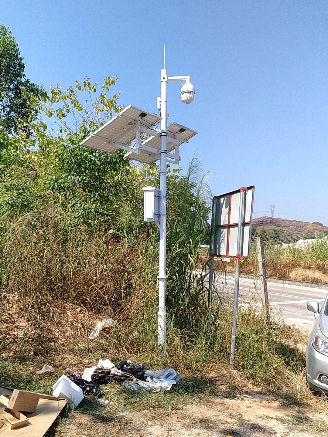 清远河道生态环境太阳能监控案例