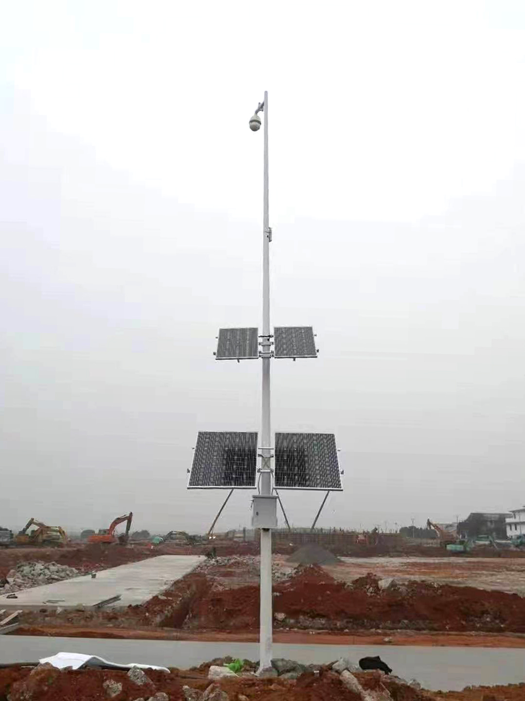 江西高安市高速公路施工现场太阳能监控案例