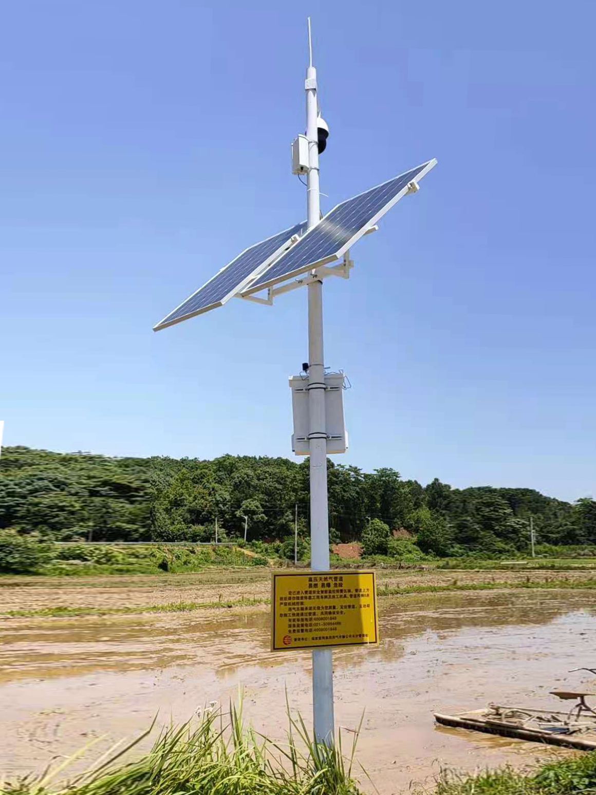 中石油太阳能监控湖南段施工案例